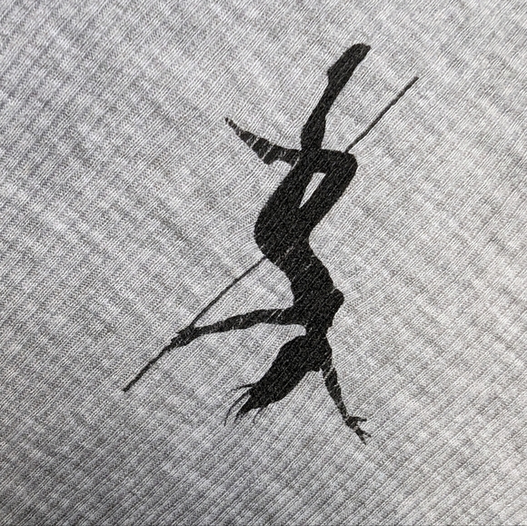 ❤️ Pole Dance Fitness Tank Top in Grey & Black by Zenana - Picture 1 of 14